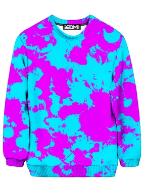 Blue and Purple Paint Splatter Sweatshirt