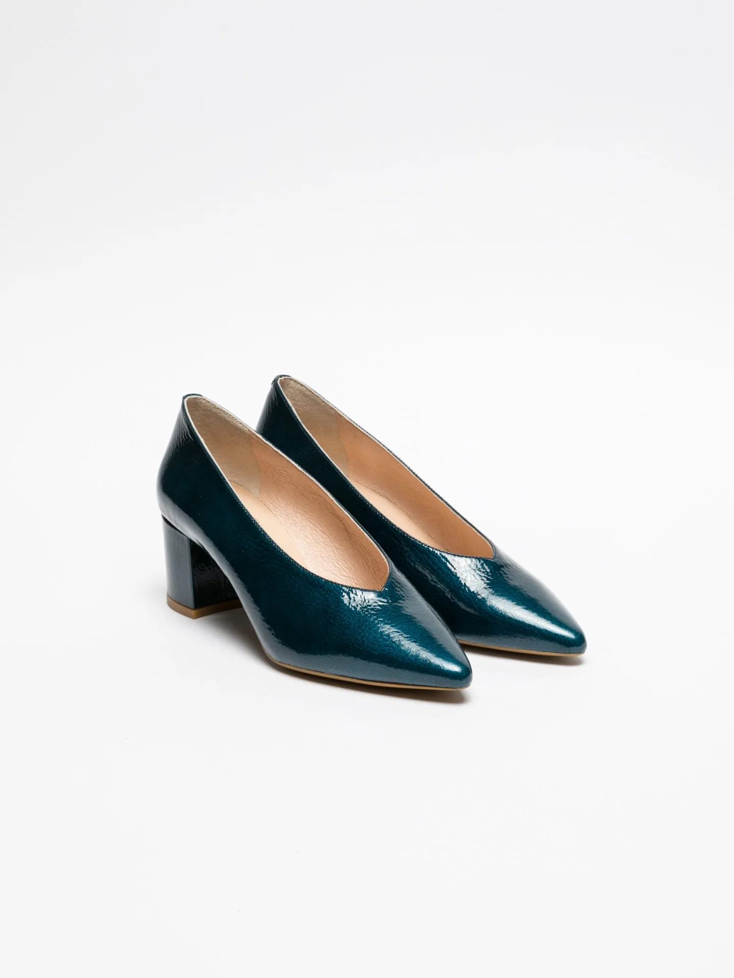 Blue Pointed Toe Shoes