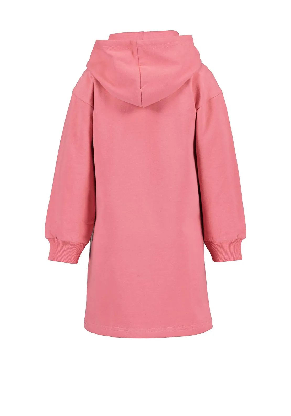 Blue Seven Mini Girl Heart Hooded Sweater Dress, Pink