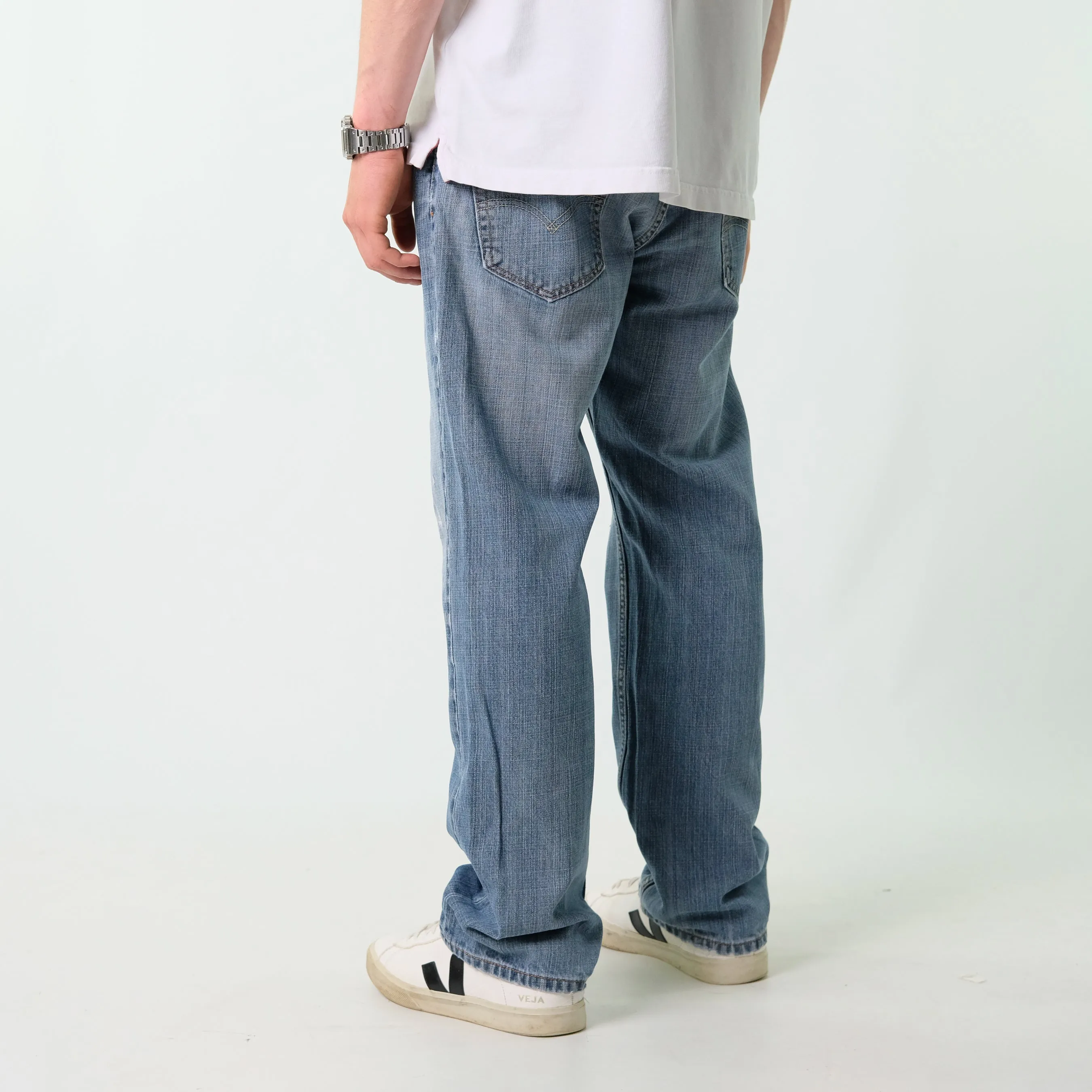 Blue y2ks Levi's Denim Jeans Baggy Pants (34x30)