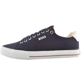 BOSS Aiden Tenn Trainers Navy