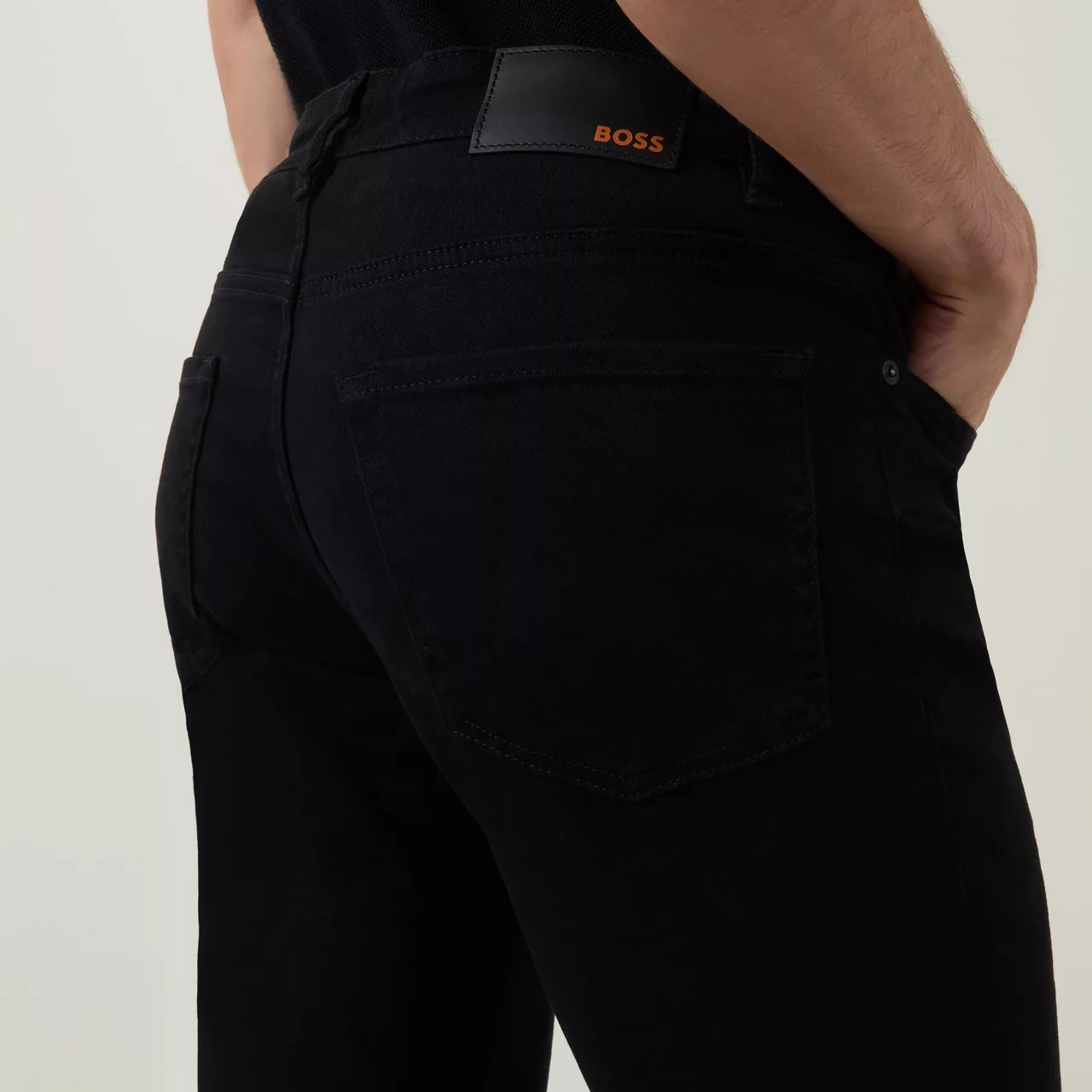 BOSS Re.Maine Regular Fit Jeans - Black