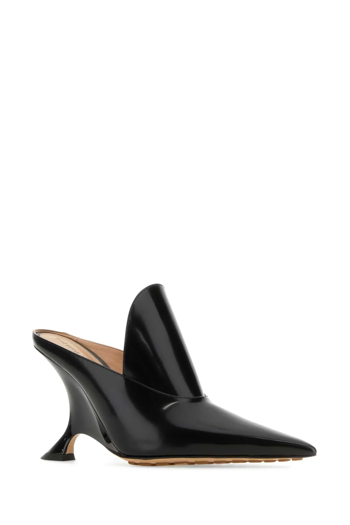 Bottega Veneta Black Leather Rocket Mules