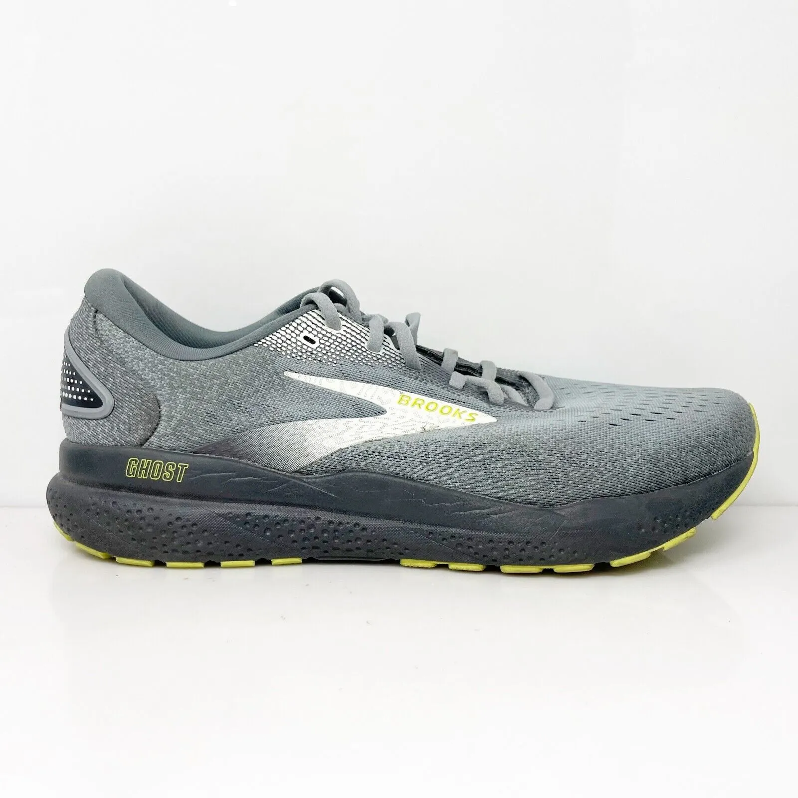 Brooks Mens Ghost 16 1104182E040 Gray Running Shoes Sneakers Size 11 2E