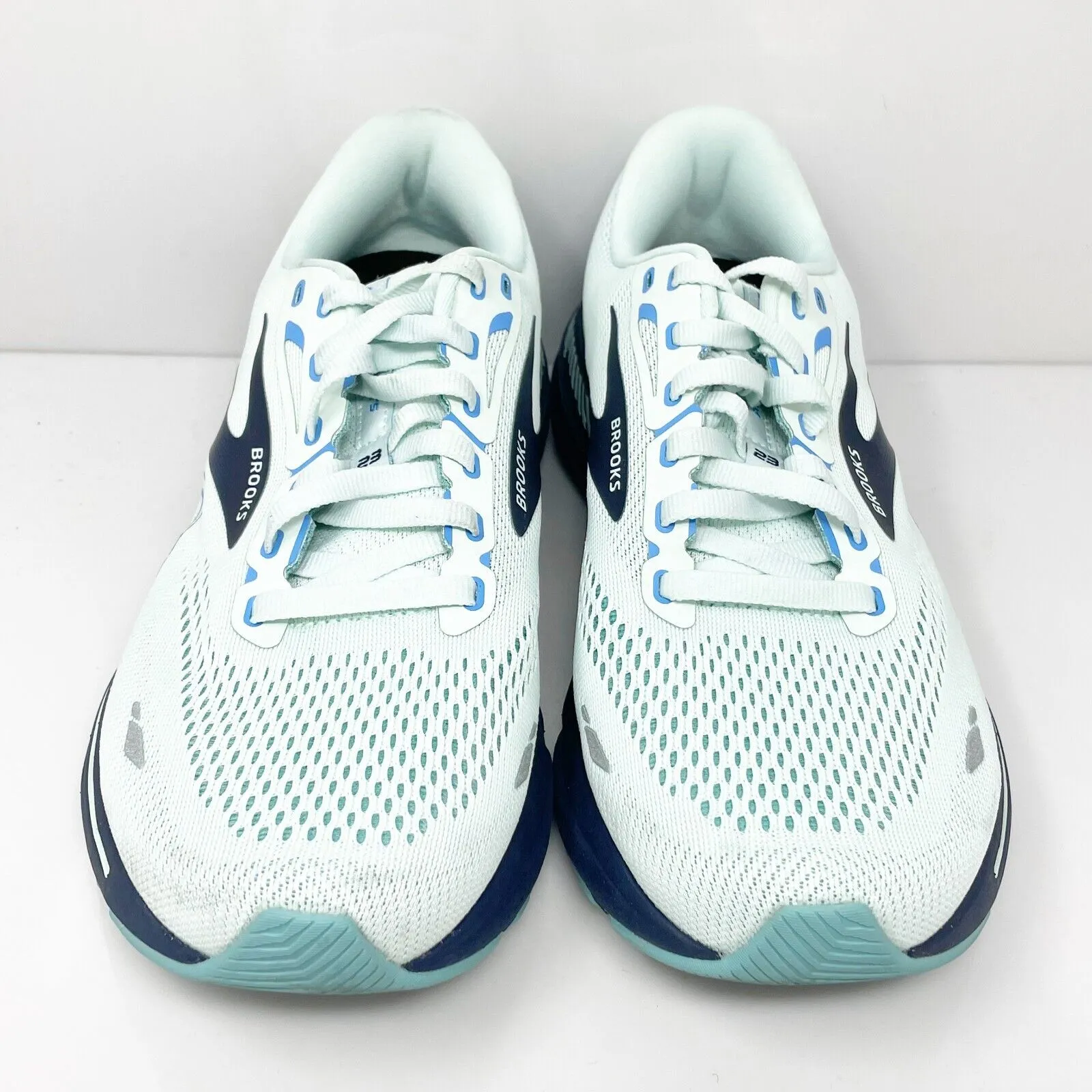 Brooks Womens Adrenaline GTS 23 1203811D471 Blue Running Shoes Sneakers Sz 10.5D