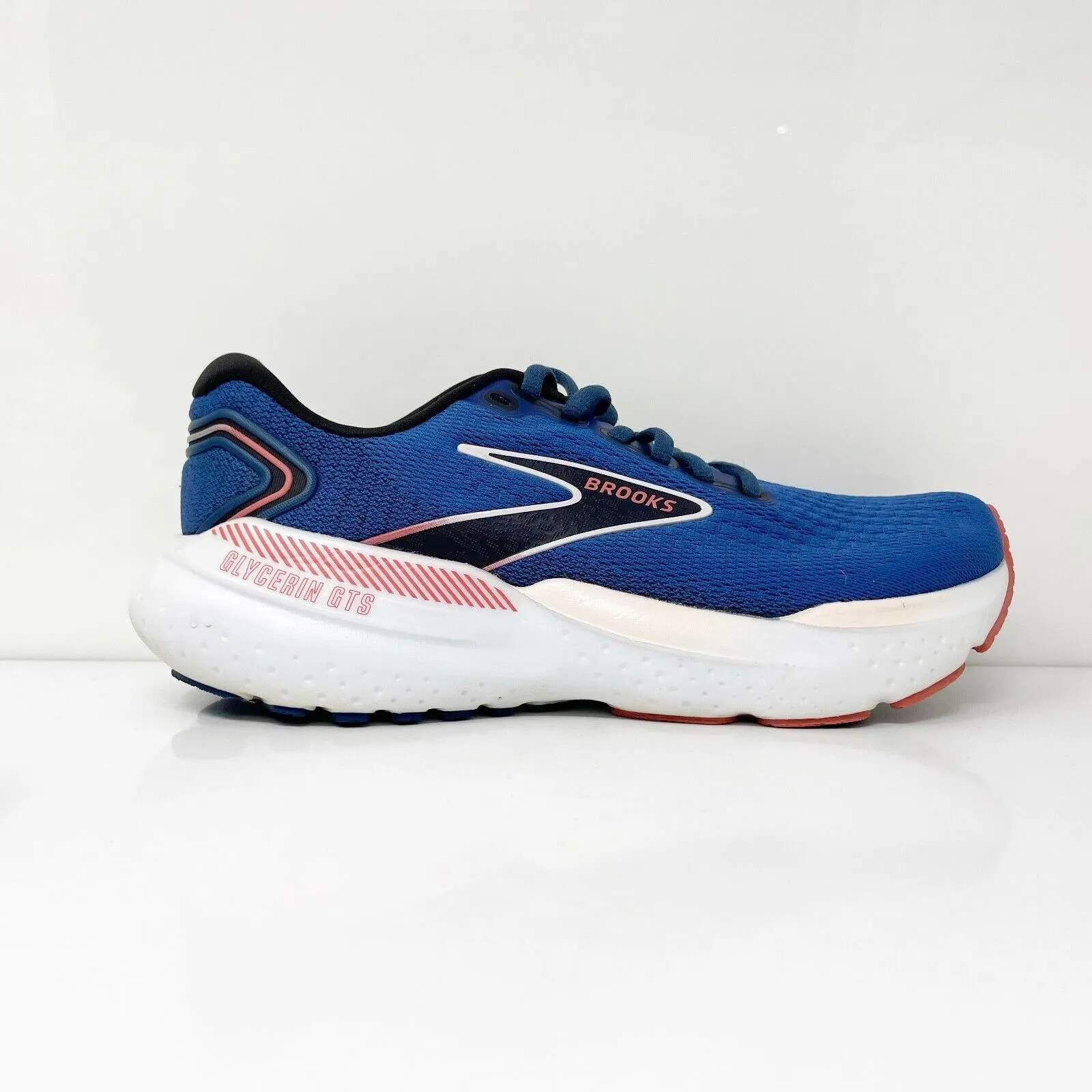 Brooks Womens Glycerin GTS 21 1204091B496 Blue Running Shoes Sneakers Size 7.5 B