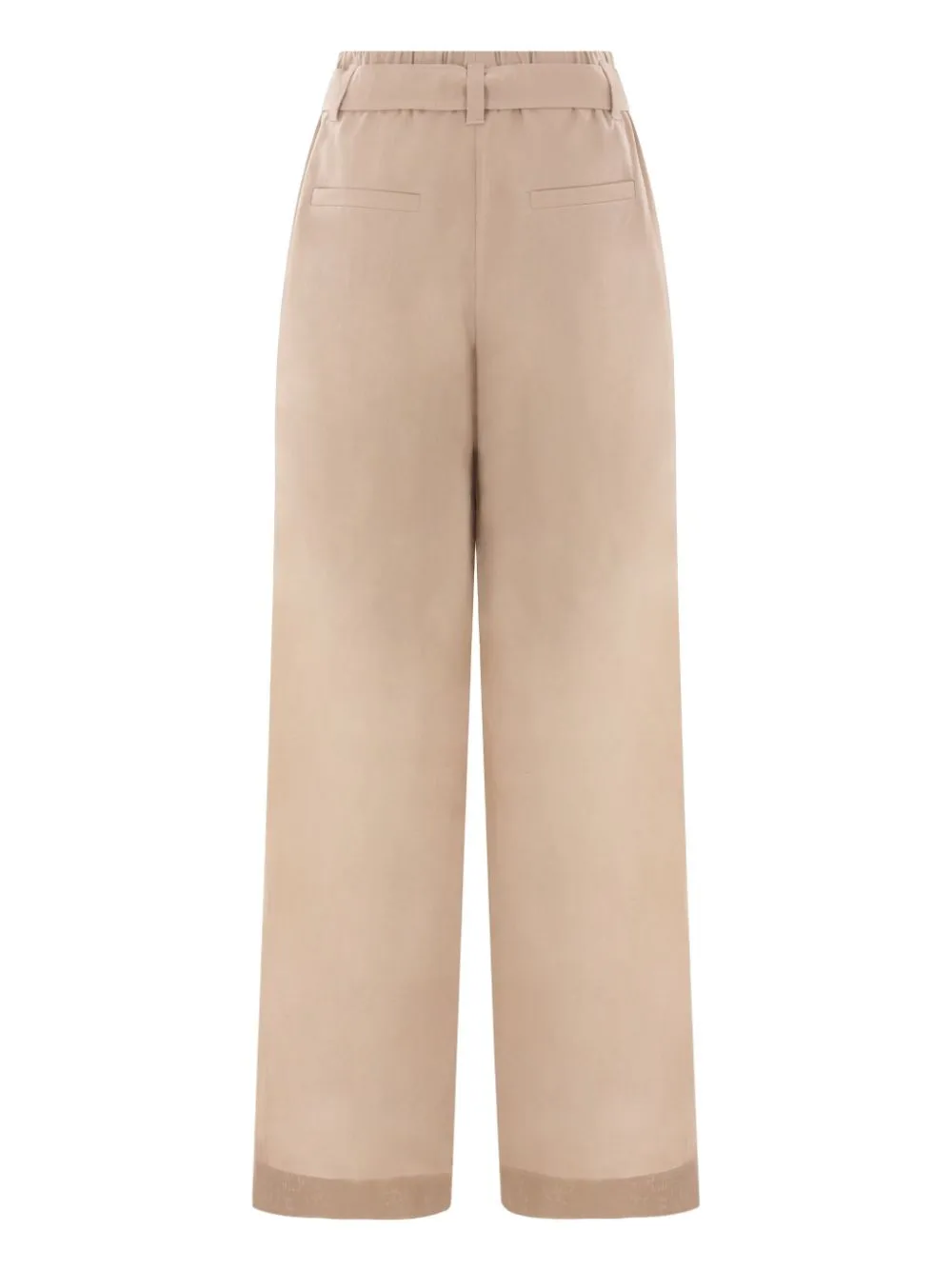 Brunello Cucinelli Cotton Wide Leg Trousers