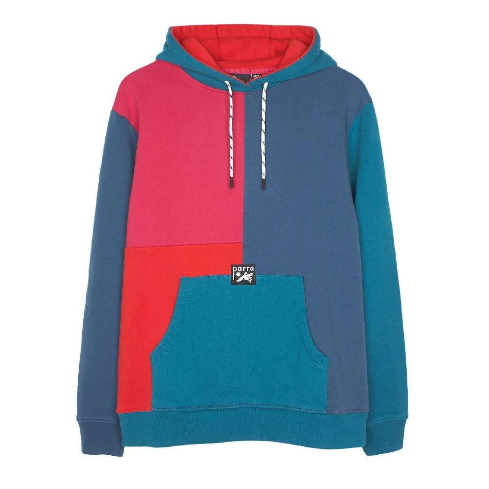 BY PARRA COLORBLOCKED HOODED SWEATSHIRT // MULTI