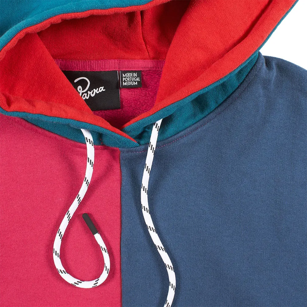 BY PARRA COLORBLOCKED HOODED SWEATSHIRT // MULTI