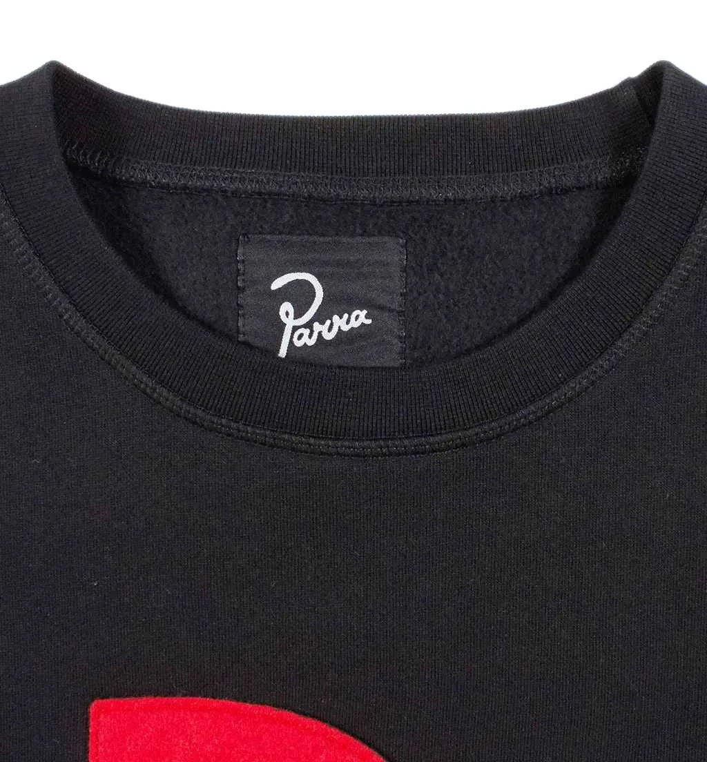 BY PARRA PPP CREWNECK SWEATSHIRT  // BLACK