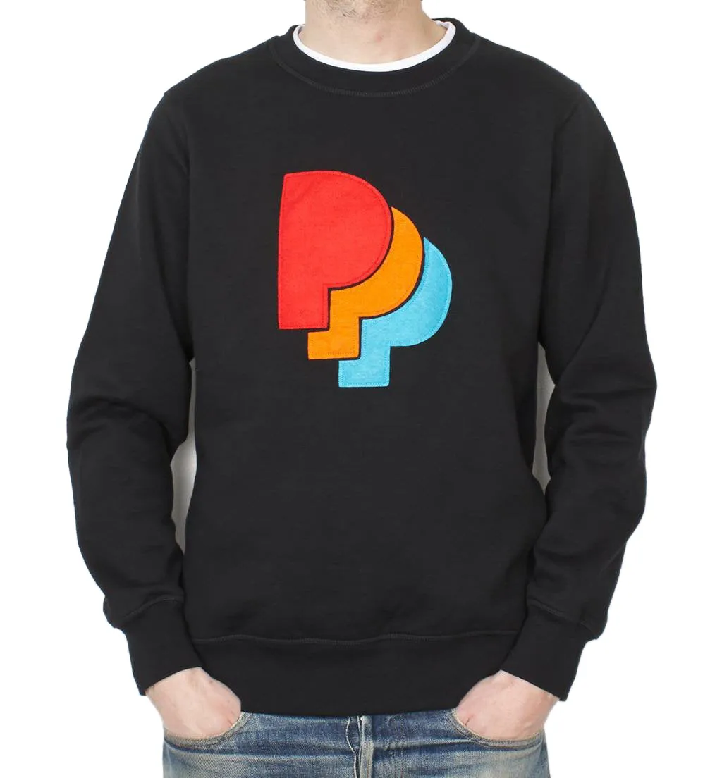 BY PARRA PPP CREWNECK SWEATSHIRT  // BLACK