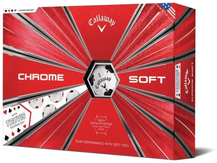 Chrome Soft Truvis Golf Balls by Callaway.