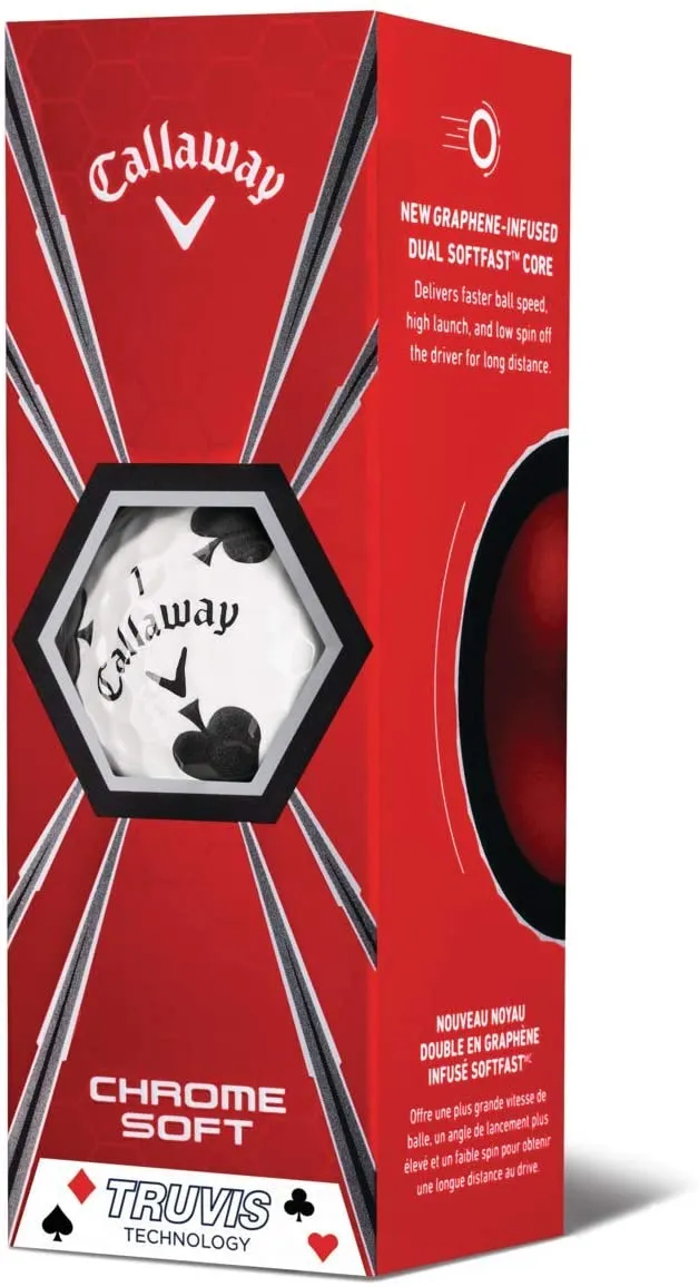 Chrome Soft Truvis Golf Balls by Callaway.