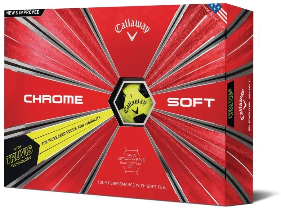 Chrome Soft Truvis Golf Balls by Callaway.