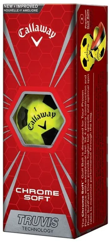 Chrome Soft Truvis Golf Balls by Callaway.