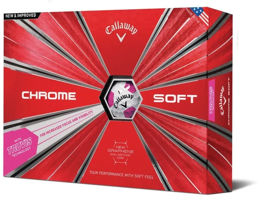 Chrome Soft Truvis Golf Balls by Callaway.