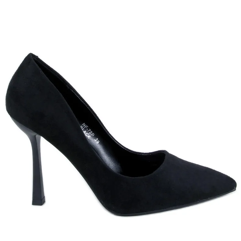 Camerin Black women's suede heels