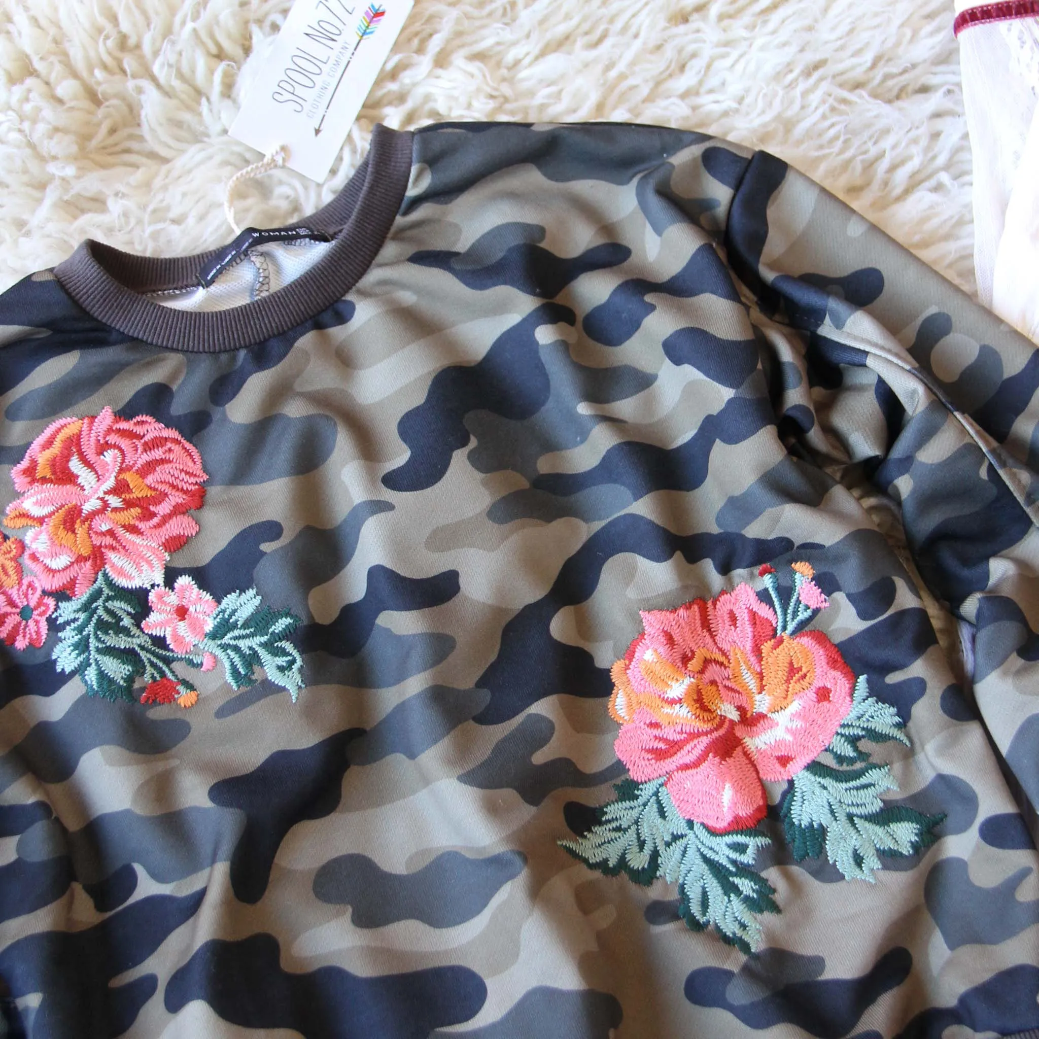 Camo Rose Sweatshirt