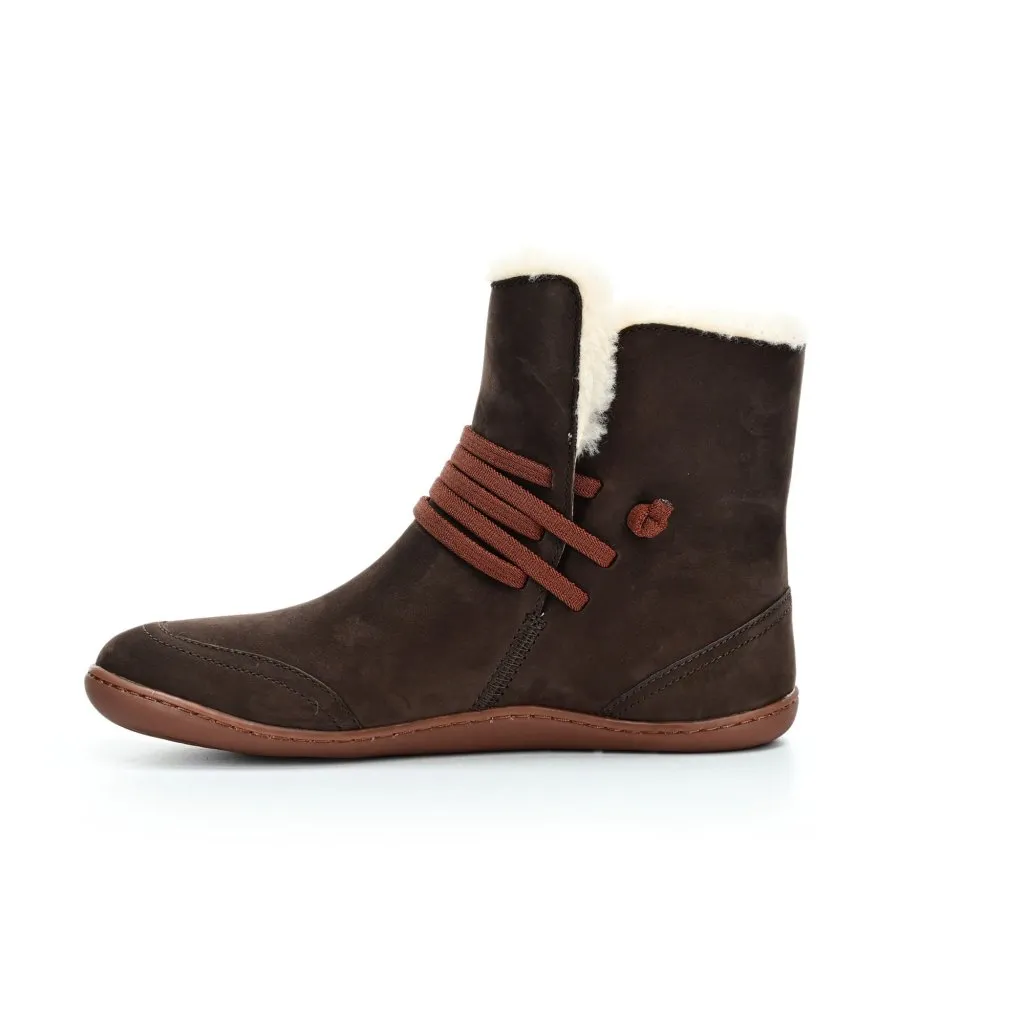 Camper Peu Cami Lara Umber Brown barefoot shoes.