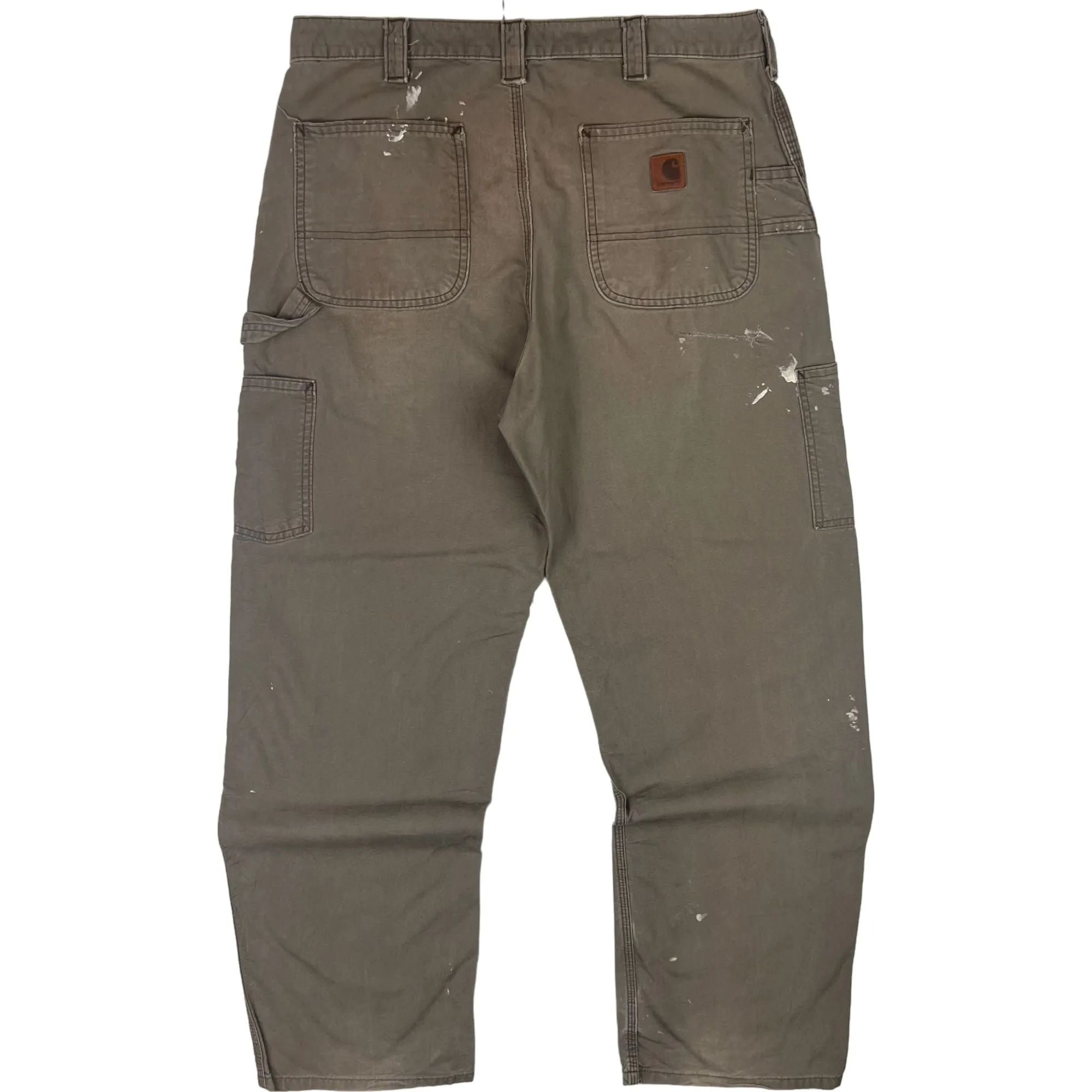 Carhartt Paint Splattered Workwear Trousers Brown