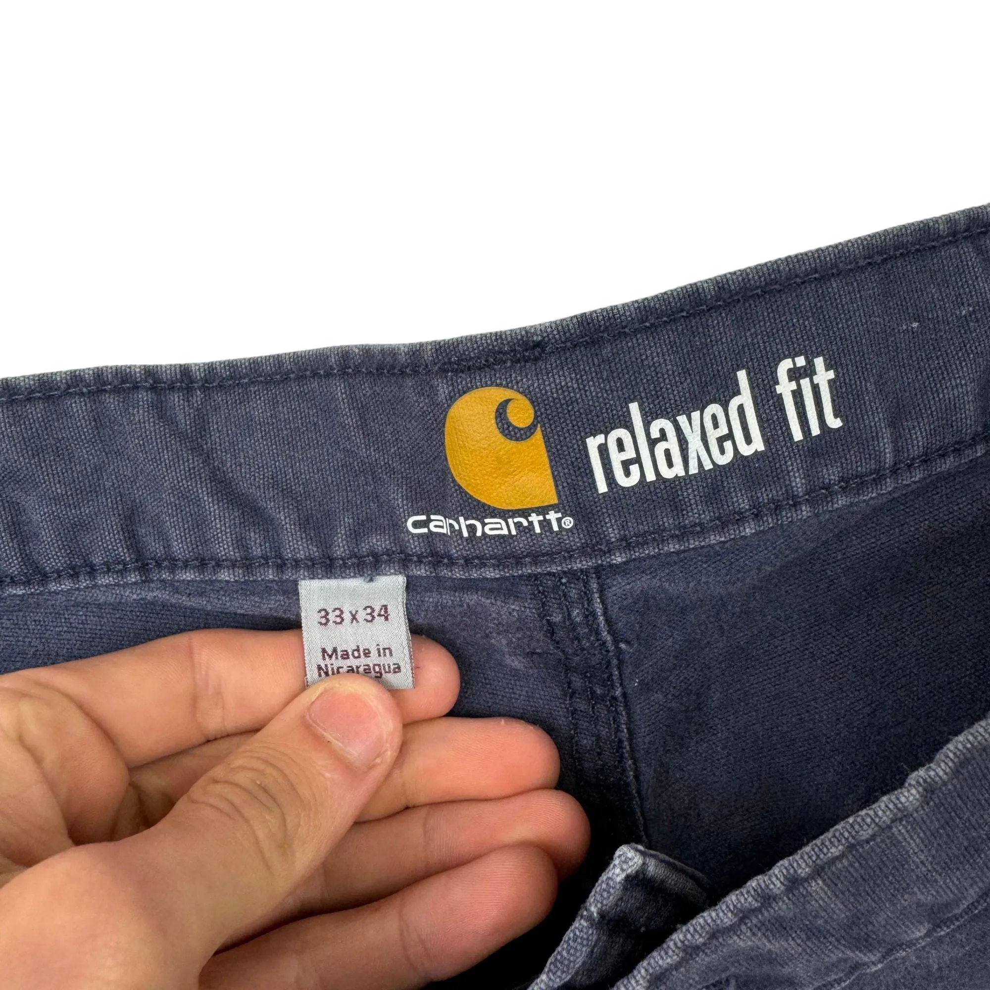 Carhartt Relaxed Fit Workwear Trousers Navy