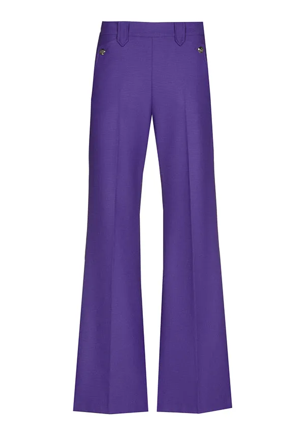 Caroline Biss PURPLE CITYLOOK STRAIGHT TROUSERS