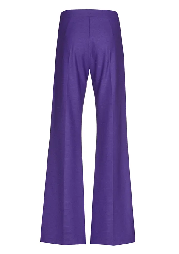 Caroline Biss PURPLE CITYLOOK STRAIGHT TROUSERS