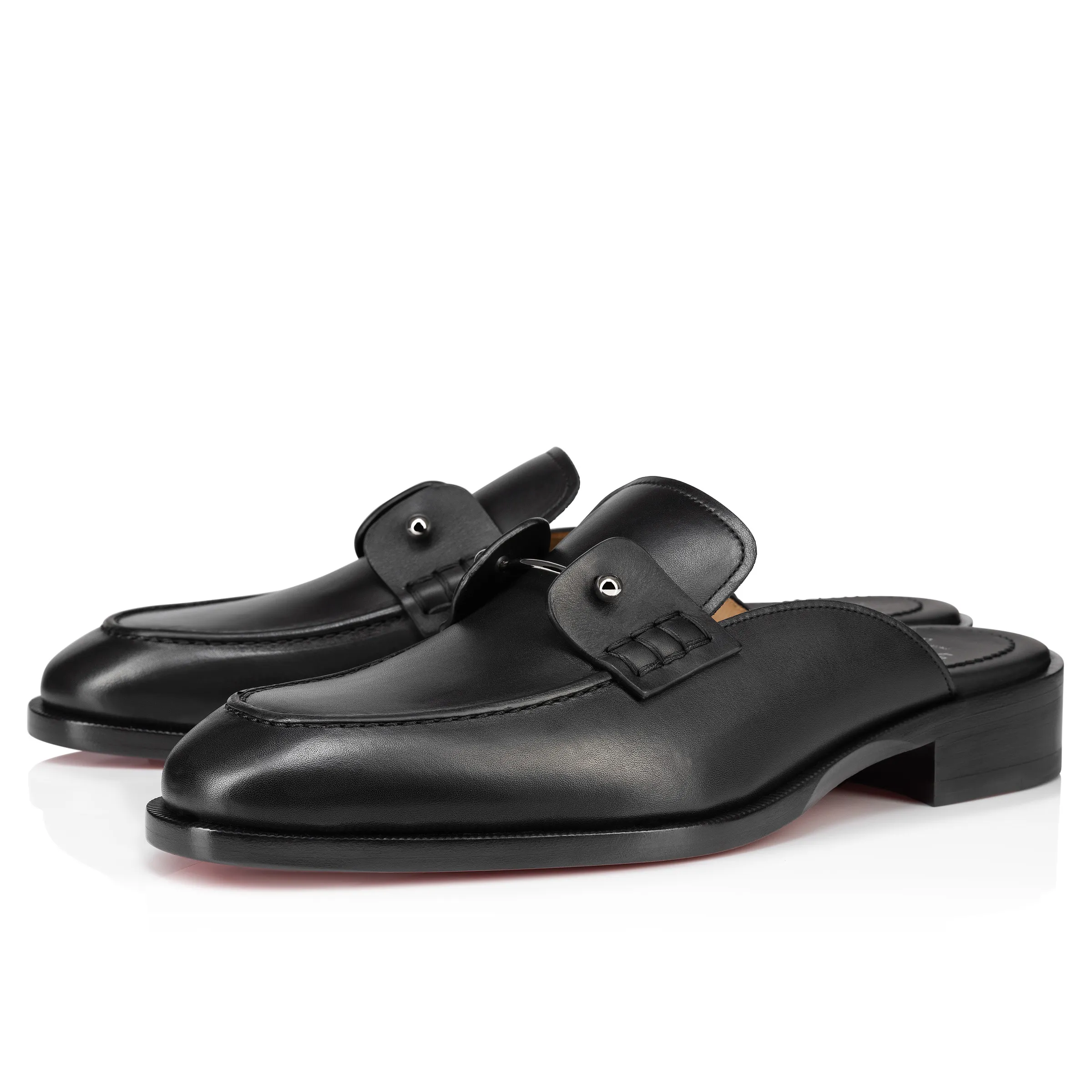 Chambeluss Mules - Calf leather - Black - Men