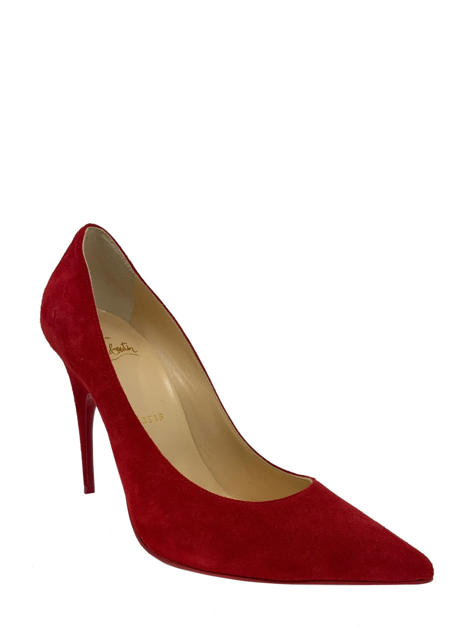 Christian Louboutin 8.5 Pointed Toe Suede Pump