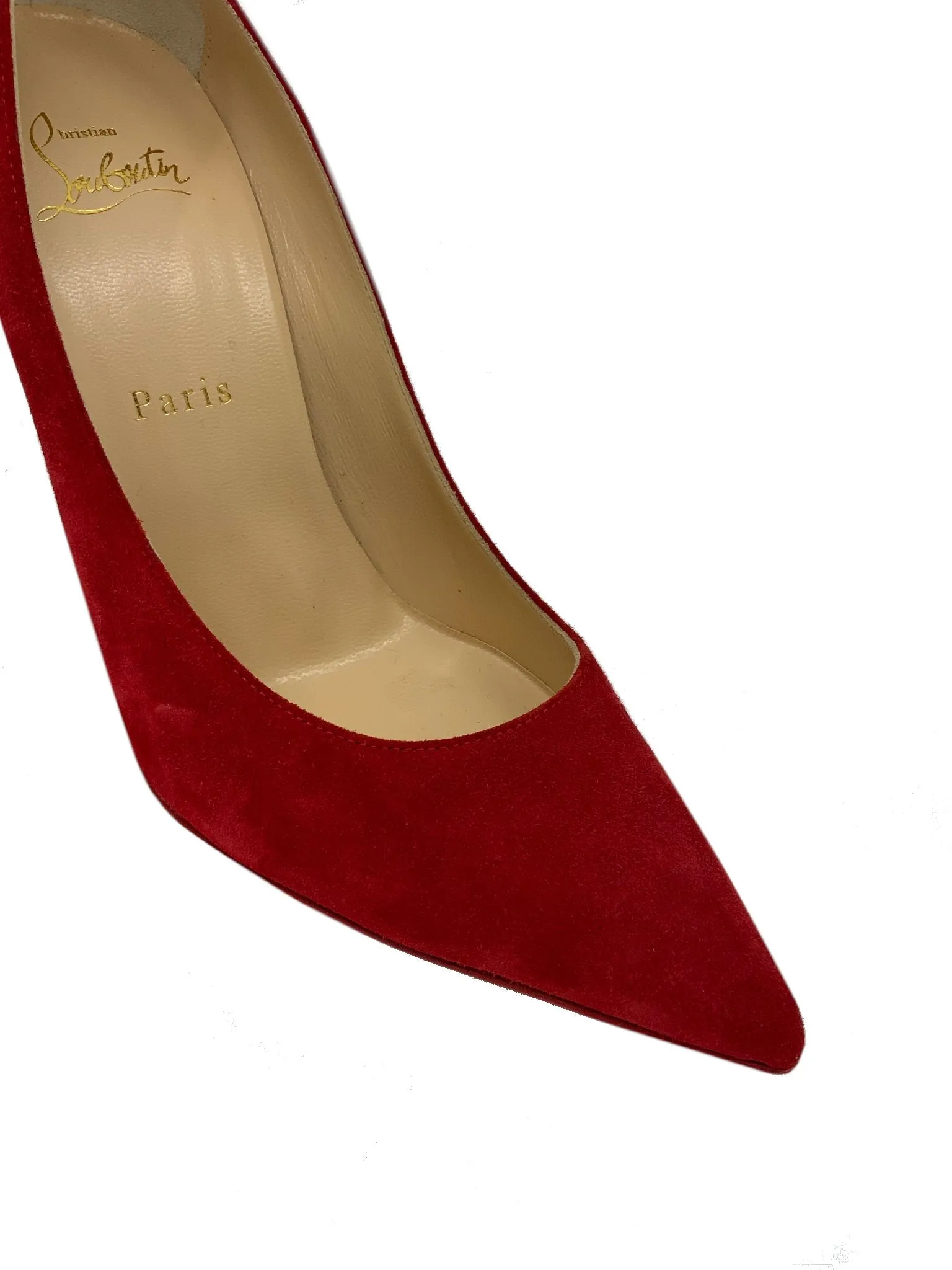 Christian Louboutin 8.5 Pointed Toe Suede Pump