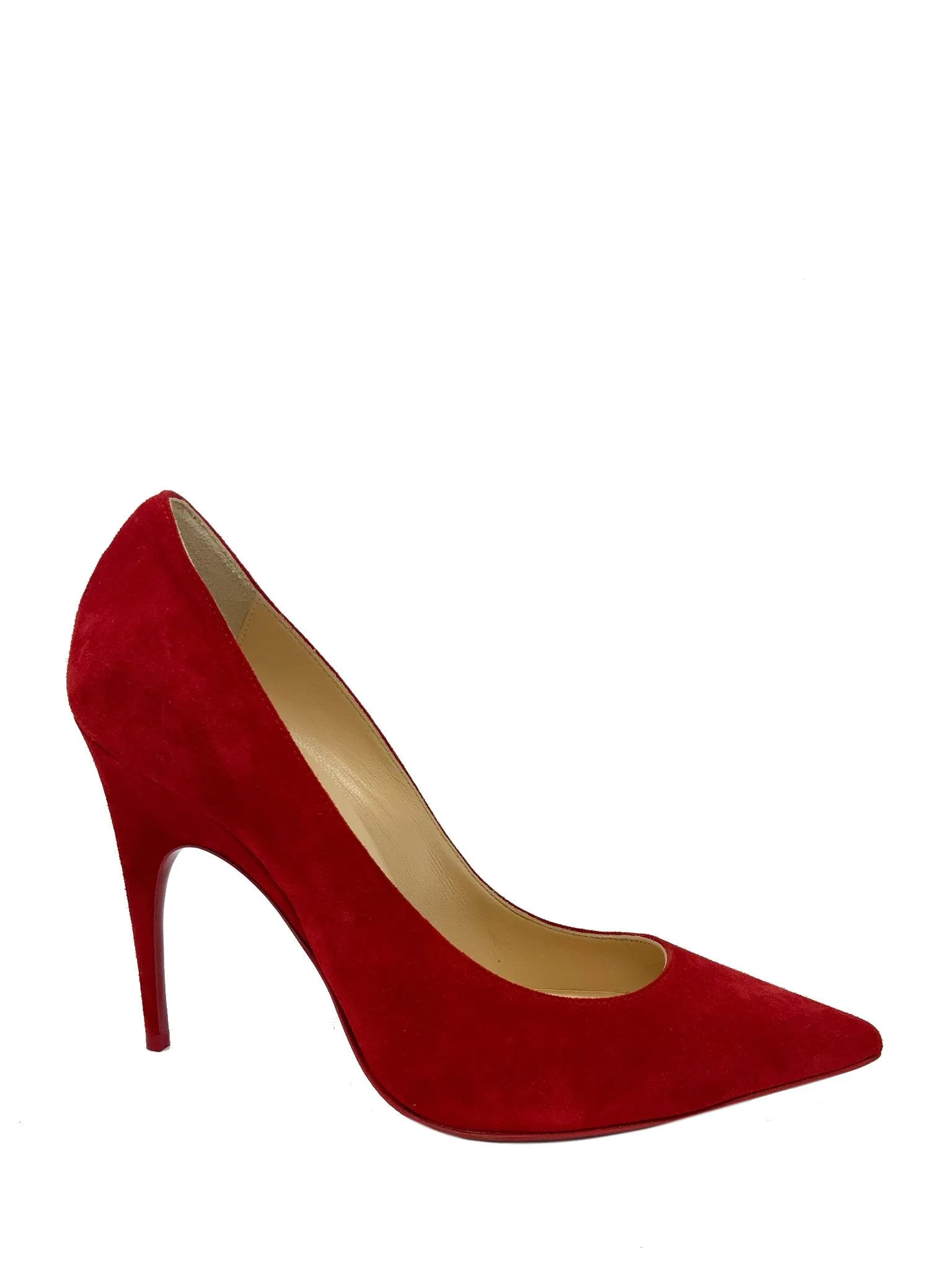 Christian Louboutin 8.5 Pointed Toe Suede Pump