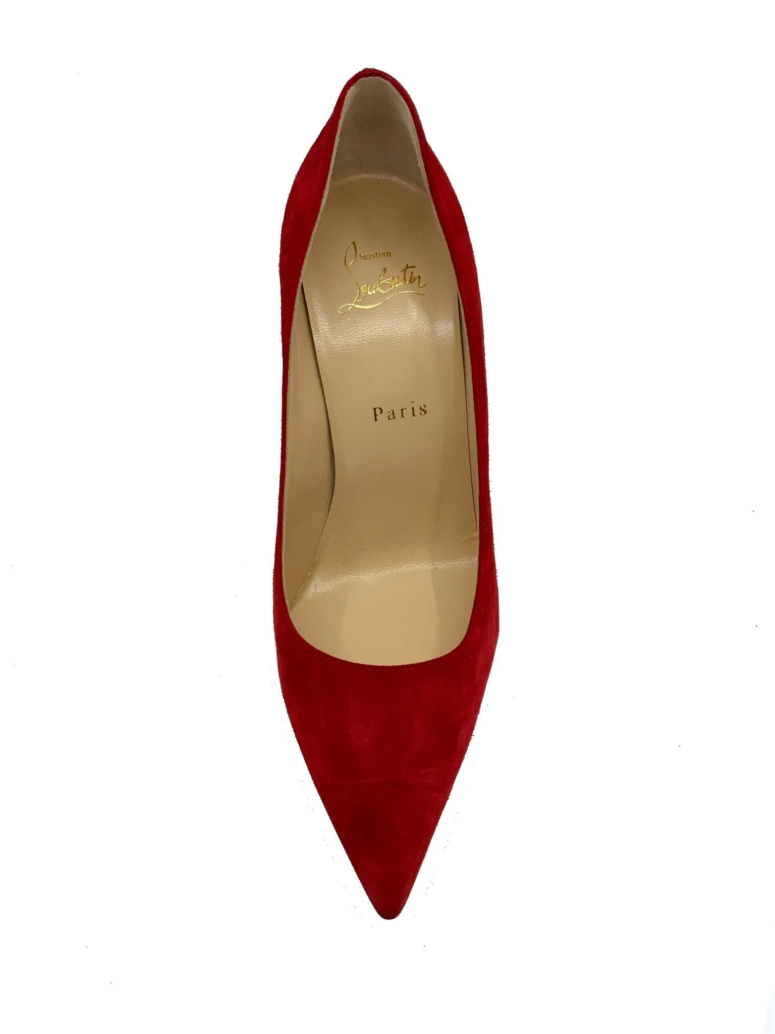 Christian Louboutin 8.5 Pointed Toe Suede Pump