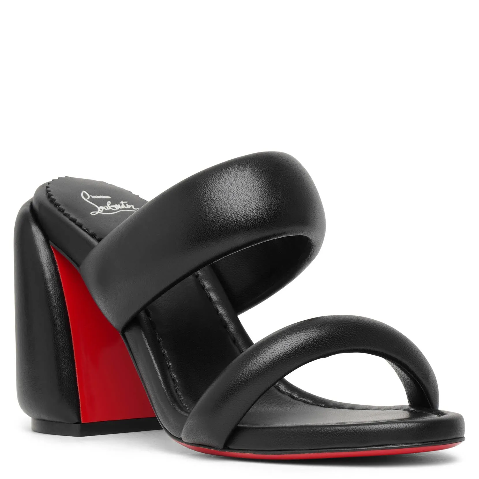 Christian Louboutin Inflama Sab 85 black leather mules