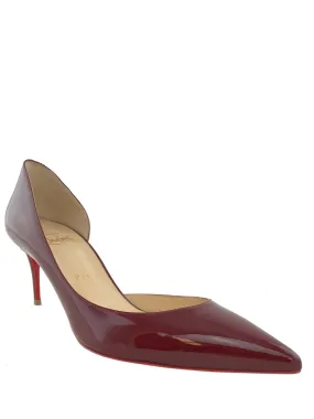 Christian Louboutin Iriza Patent Leather Half D'Orsay Pumps 7.5