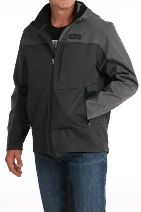 Cinch Men's Hooded Jacket in Black/Charcoal Bonded