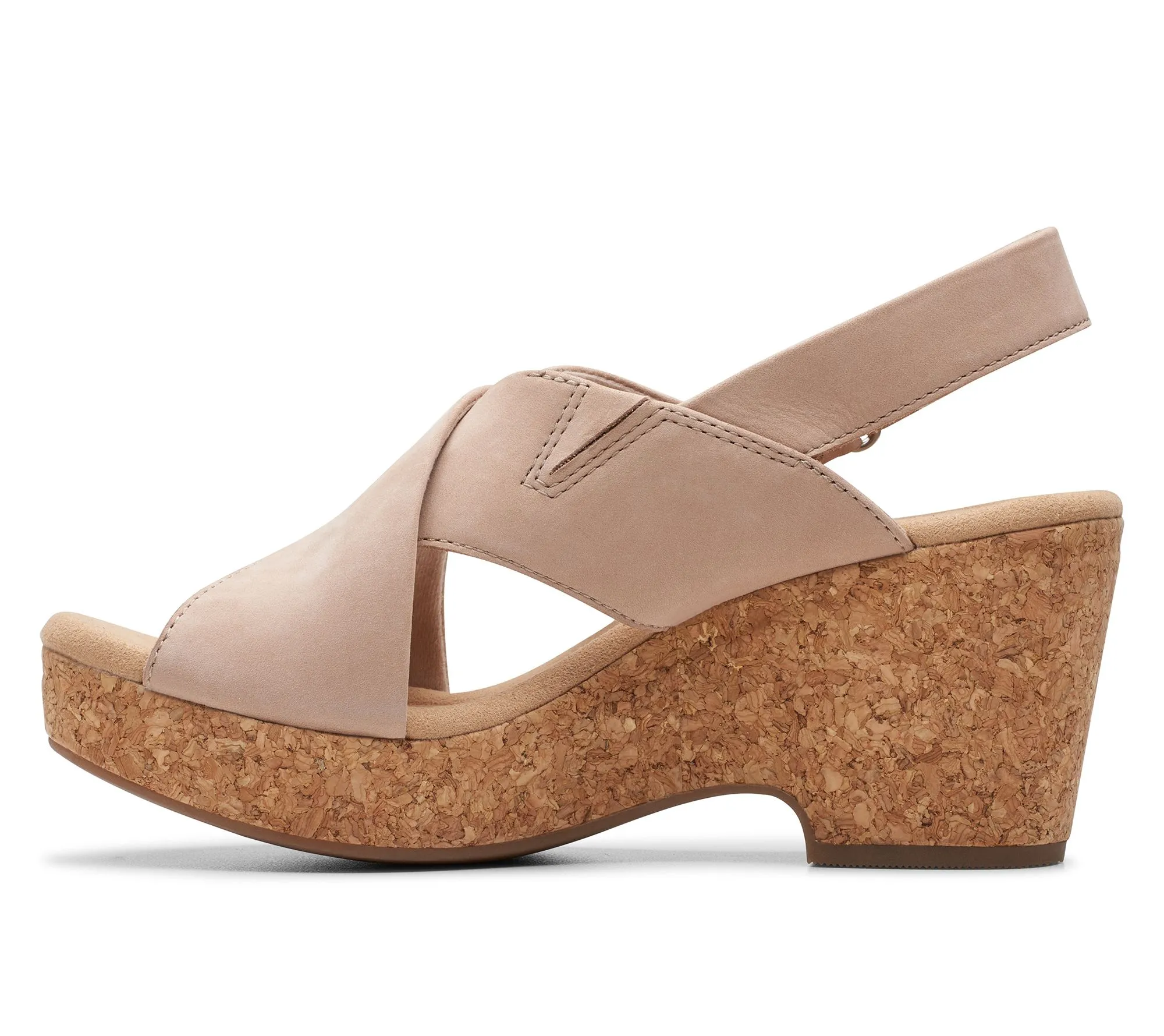 Giselle Dove Leather Wedges by Clarks Collection