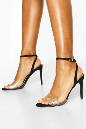 Clear Strap Stiletto Barley There Heels