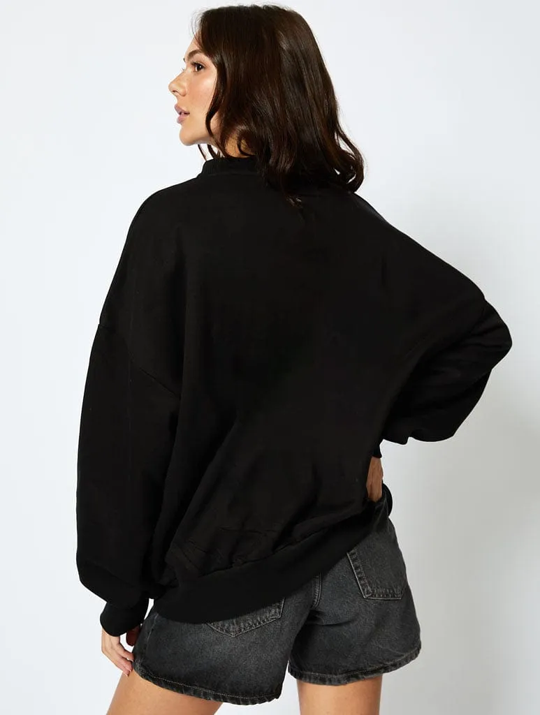 Cocktail O'Clock Sweatshirt In Black