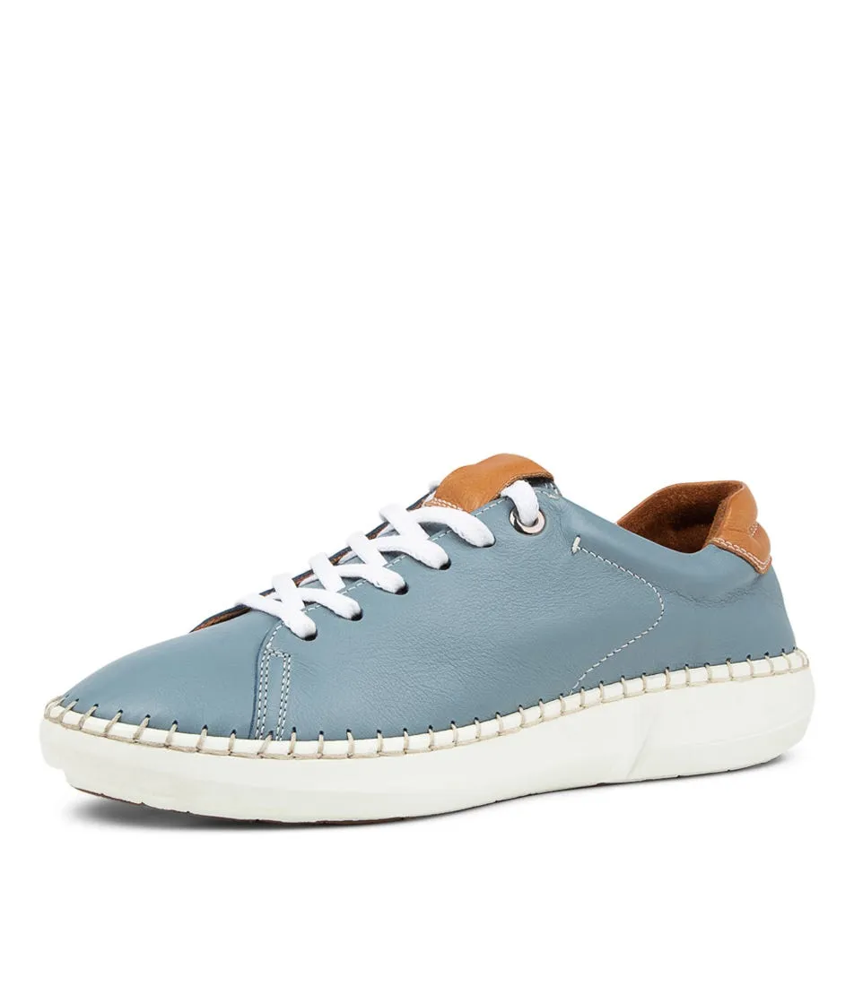 COLORADO Peel Blue Tan Leather Sneakers