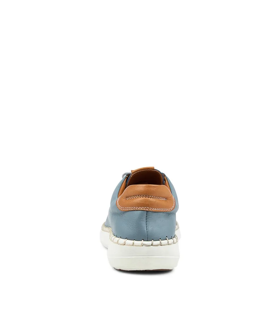 COLORADO Peel Blue Tan Leather Sneakers