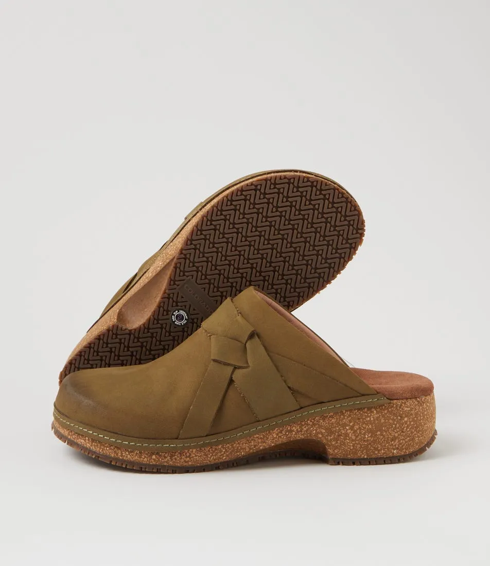 COLORADO Tulsa Khaki Nubuck Heels