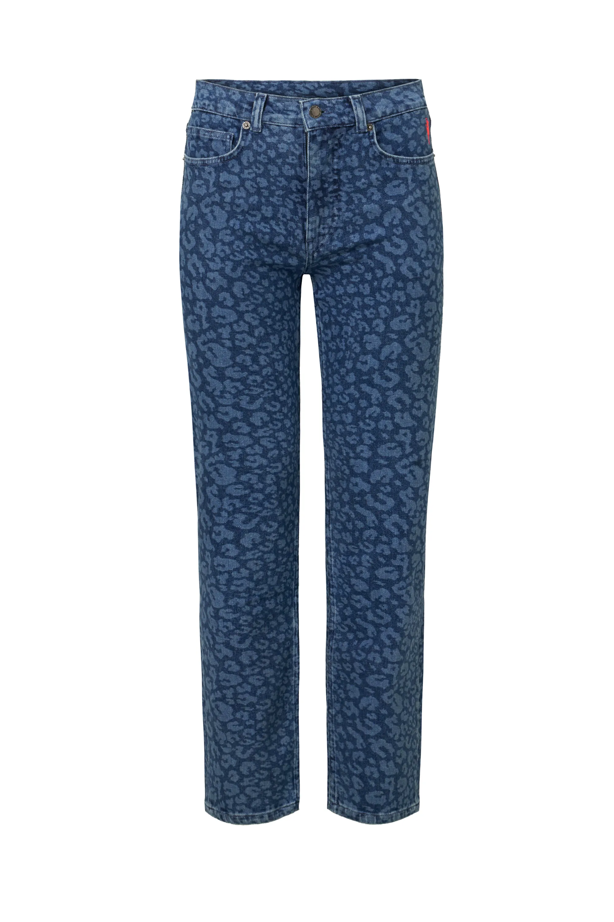 COMING SOON: Authentic Indigo Leopard Straight Leg Jeans