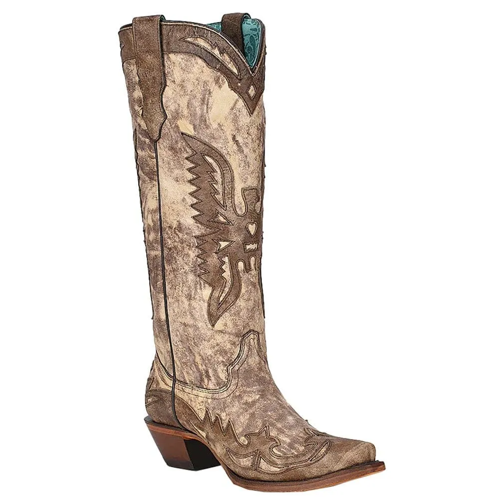 Corral Women's 15 Milagro Eagle Snip Toe Cowboy Boot