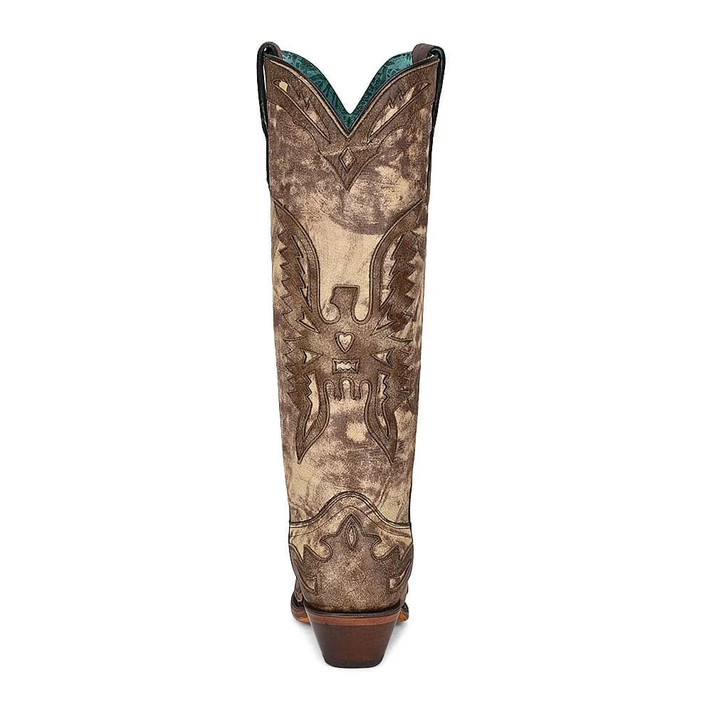 Corral Women's 15 Milagro Eagle Snip Toe Cowboy Boot