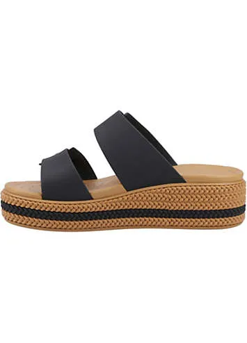 Black Brookly Buckle Low Wedges at Kaleidoscope