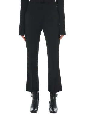 Cropped Slim Trousers (P007-LSW-BLACK)