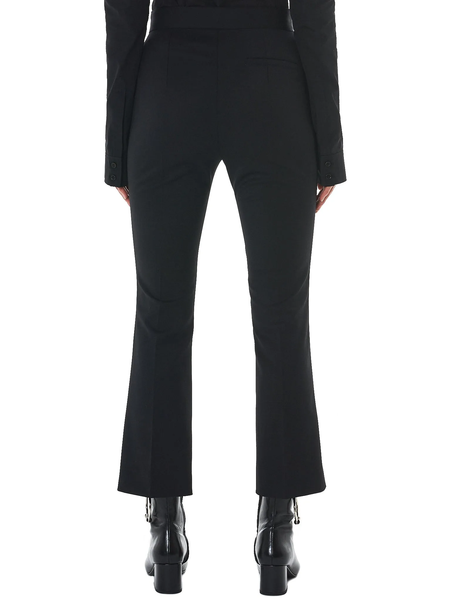 Cropped Slim Trousers (P007-LSW-BLACK)