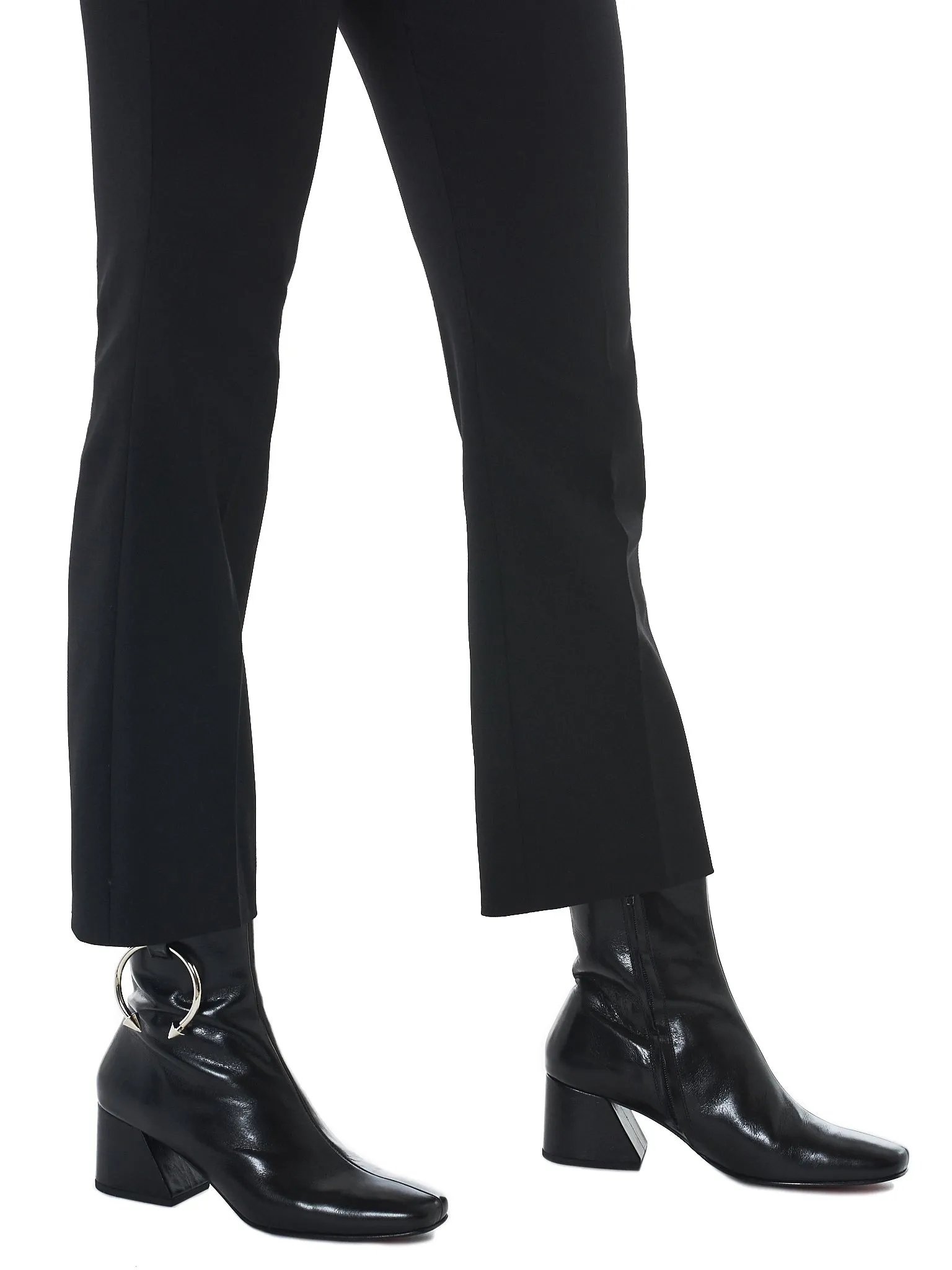 Cropped Slim Trousers (P007-LSW-BLACK)