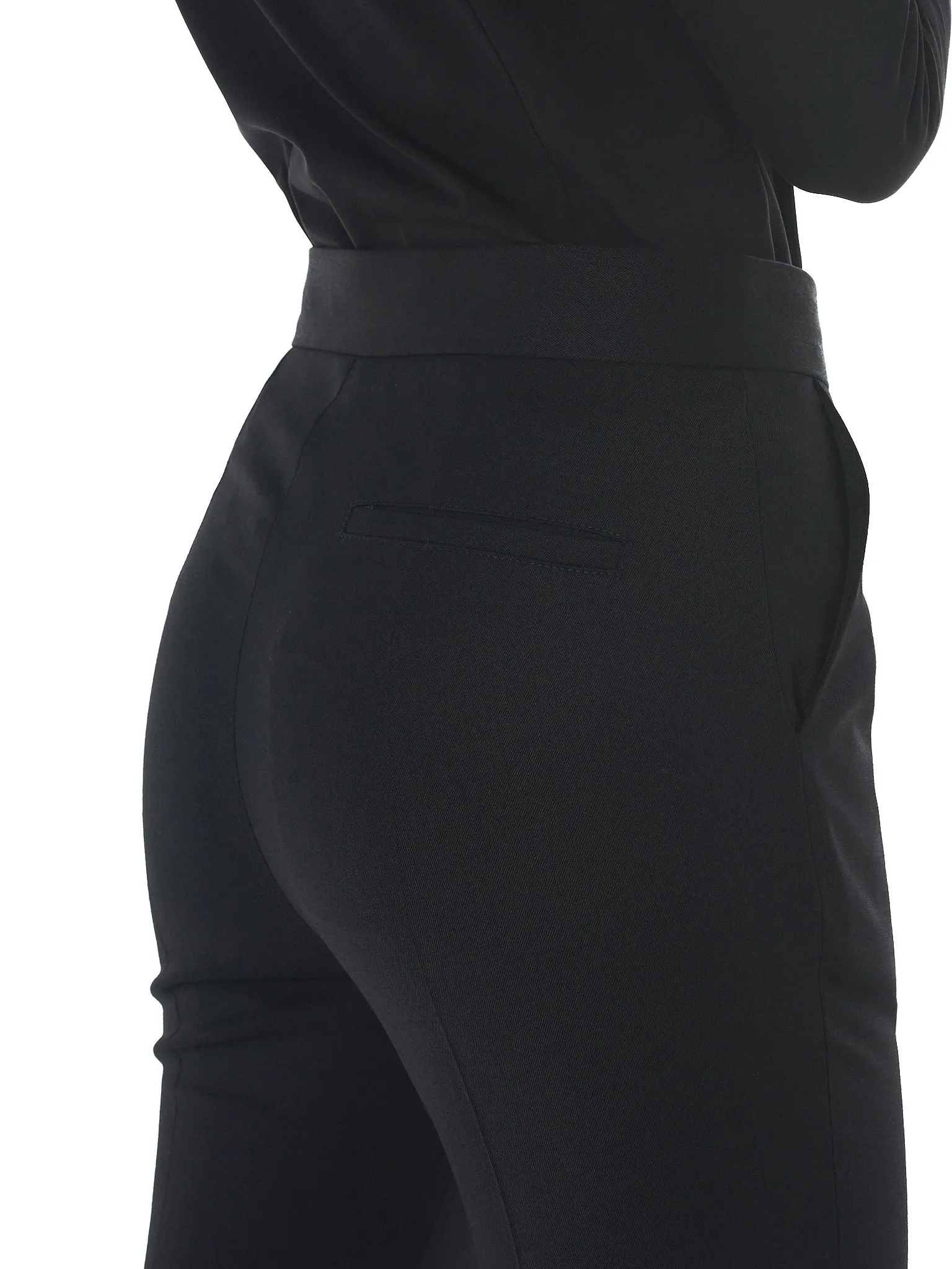 Cropped Slim Trousers (P007-LSW-BLACK)