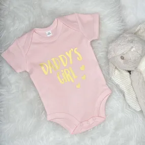 Daddy's Girl Rose Gold Babygrow